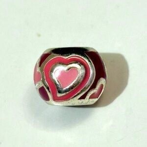 🆕Listing! Brighton Love Me Do bead Enamel hearts in shades of pink Retired Rare